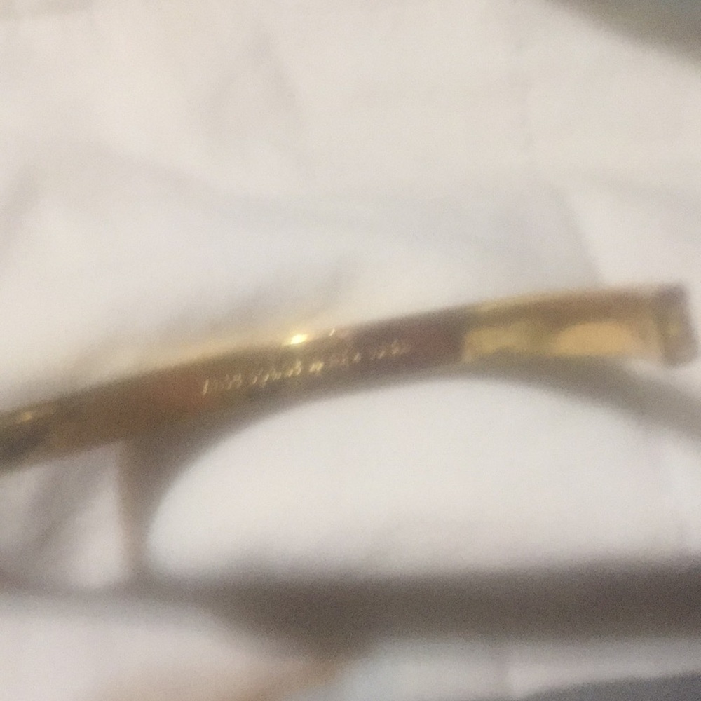 Kate Spade blue and gold metal bracelet
